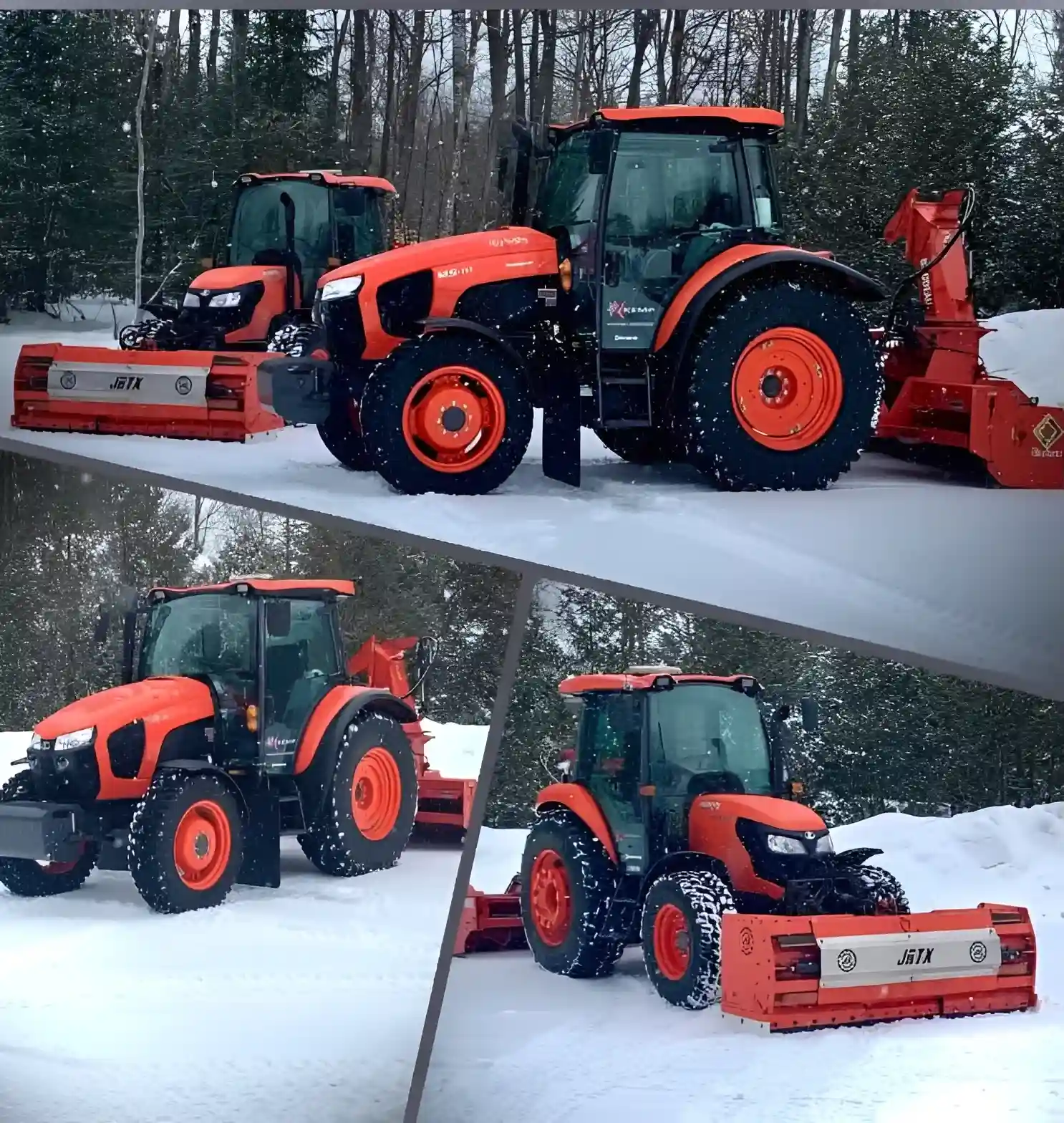 Tracteur de d&eacute;neigement en action &agrave; Sainte-Sophie par Steve Kemp